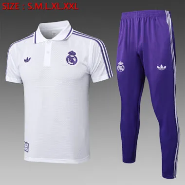 25-26 Real Madrid Training Kits Polo Tracksuits Cheap Football Jersey Wholesale Yupoo