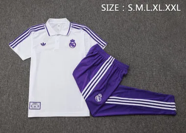 25-26 Real Madrid Training Kits Polo Tracksuits Cheap Football Jersey Wholesale Yupoo
