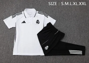 25-26 Real Madrid Training Kits Polo Tracksuits Cheap Football Jersey Wholesale Yupoo