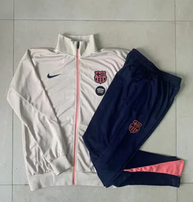 25-26 Kids Barcelona Training Kits Jacket Tracksuits Cheap Football Jersey Wholesale Yupoo