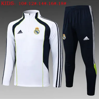 25-26 Kids Real Madrid Training Kits Sweatshirt Tracksuits Cheap Football Jersey Wholesale Yupoo