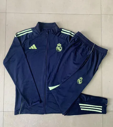 25-26 Kids Real Madrid Training Kits Jacket Tracksuits Cheap Football Jersey Wholesale Yupoo