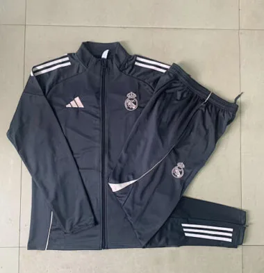 25-26 Kids Real Madrid Training Kits Jacket Tracksuits Cheap Football Jersey Wholesale Yupoo