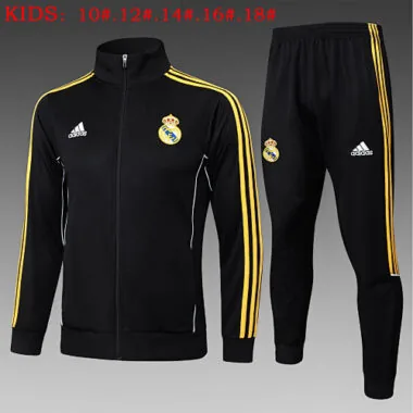 25-26 Kids Real Madrid Training Kits Jacket Tracksuits Cheap Football Jersey Wholesale Yupoo