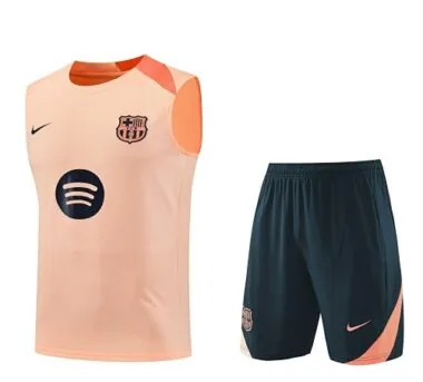 25-26 Barcelona Sleeveless Training Kits Football Tracksuits Cheap Football Jersey Wholesale Yupo