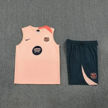 25-26 Barcelona Sleeveless Training Kits Football Tracksuits Cheap Football Jersey Wholesale Yupo