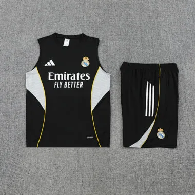 25-26 Real Madrid Sleeveless Training Kits Football Tracksuits Cheap Football Jersey Wholesale Yupoo