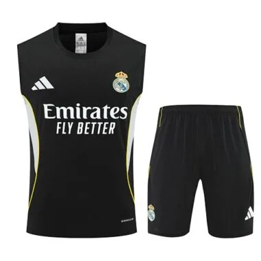 25-26 Real Madrid Sleeveless Training Kits Football Tracksuits Cheap Football Jersey Wholesale Yupoo