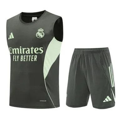 25-26 Real Madrid Sleeveless Training Kits Football Tracksuits Cheap Football Jersey Wholesale Yupoo