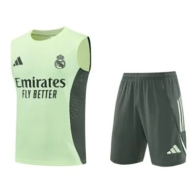 25-26 Real Madrid Sleeveless Training Kits Football Tracksuits Cheap Football Jersey Wholesale Yupoo