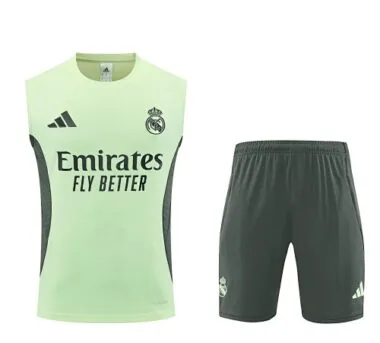 25-26 Real Madrid Sleeveless Training Kits Football Tracksuits Cheap Football Jersey Wholesale Yupoo