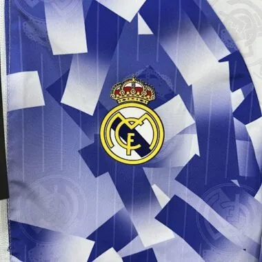 96-97 Real Madrid Retro Trench Coat Reversible Windbreaker Double-Sides Jacket