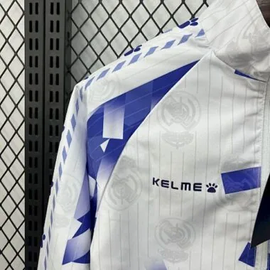96-97 Real Madrid Retro Trench Coat Reversible Windbreaker Double-Sides Jacket