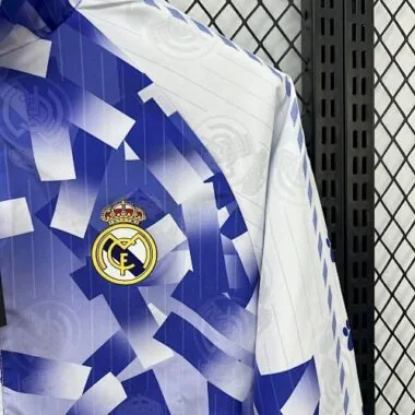 96-97 Real Madrid Retro Trench Coat Reversible Windbreaker Double-Sides Jacket