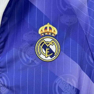 96-97 Real Madrid Retro Trench Coat Reversible Windbreaker Double-Sides Jacket