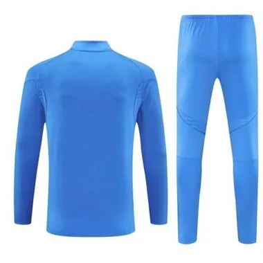 25-26 Real Madrid Training Kits Long Blue Tracksuits Cheap Football Jersey Wholesale Yupoo