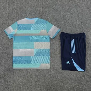 25-26 Real Madrid Training Kits Light Blue Tracksuits Cheap Football Jersey Wholesale Yupoo