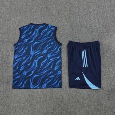 25-26 Real Madrid Training Kits Blue Football Vest Suits Cheap Football Jersey Wholesale Yupoo