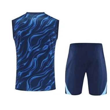 25-26 Real Madrid Training Kits Blue Football Vest Suits Cheap Football Jersey Wholesale Yupoo