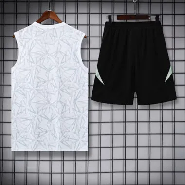 25-26 Real Madrid Pre-Match White Training Kits Tracksuits Cheap Football Jersey Wholesale Yupoo