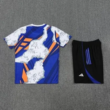 25-26 Real Madrid Pre-Match Blue&White Training Kits Football Tracksuits