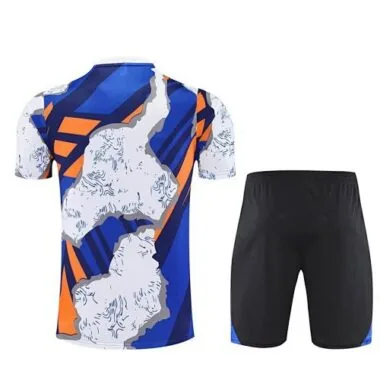 25-26 Real Madrid Pre-Match Blue&White Training Kits Football Tracksuits