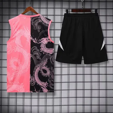 25-26 Real Madrid Pink&Black Dragon Training Kits Tracksuits Cheap Football Jersey Wholesale Yupoo