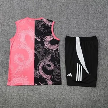 25-26 Real Madrid Pink&Black Dragon Training Kits Tracksuits Cheap Football Jersey Wholesale Yupoo