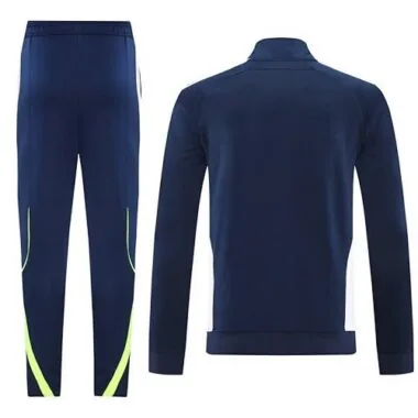 25-26 Real Madrid Navy&White Tracksuits Long Jacket Suits Cheap Football Jersey Wholesale Yupoo