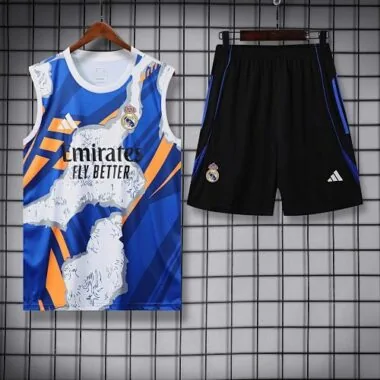 25-26 Real Madrid Beige&Viola Training Kits Vest Suits Cheap Football Jersey Wholesale Yupoo