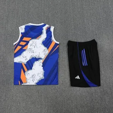 25-26 Real Madrid Beige&Viola Training Kits Vest Suits Cheap Football Jersey Wholesale Yupoo