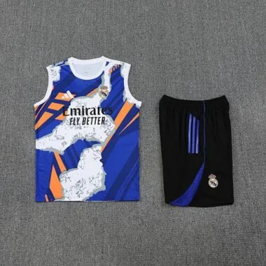 25-26 Real Madrid Beige&Viola Training Kits Vest Suits Cheap Football Jersey Wholesale Yupoo
