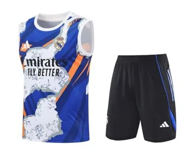25-26 Real Madrid Beige&Viola Training Kits Vest Suits Cheap Football Jersey Wholesale Yupoo