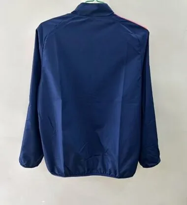 25-26 Barcelona Yellow&Blue Trench Coat Reversible Windbreaker Double-Sides Jacket