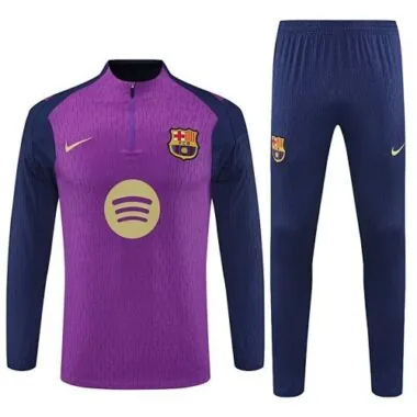 25-26 Barcelona Pink Training Kits Long Football Tracksuits Cheap Football Jersey Wholesale Yupoo