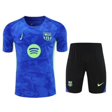 25-26 Barcelona Blue Training Kits Football Tracksuits Cheap Football Jersey Wholesale Yupoo