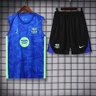 25-26 Barcelona Blue Training Kit Football Vest Suits Cheap Football Jersey Wholesale Yupoo