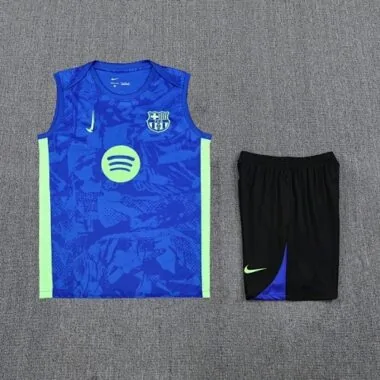 25-26 Barcelona Blue Training Kit Football Vest Suits Cheap Football Jersey Wholesale Yupoo