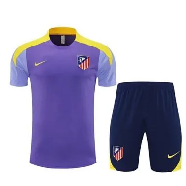 25-26 Atletico Madrid Purple Training Kits Football Tracksuits Cheap Football Jersey Wholesale Yupoo