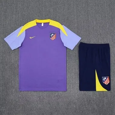 25-26 Atletico Madrid Purple Training Kits Football Tracksuits Cheap Football Jersey Wholesale Yupoo