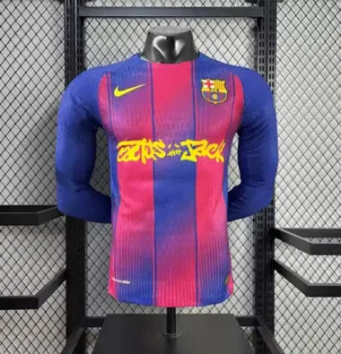 25-26 Player Barcelona Home x Travis Scott Long Sleeve Kit S-XXL