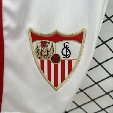 25-26 Kids Sevilla Home Kit Cheap Football Jersey Wholesale Yupoo