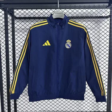25-26 Real Madrid Reversible Double-Sides Windbreaker Jacket S-3XL
