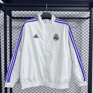 25-26 Real Madrid Reversible Double-Sides Windbreaker Jacket S-3XL