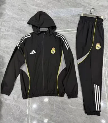 25-26 Real Madrid Windbreaker Jacket Kit Cheap Football Jersey Wholesale Yupoo