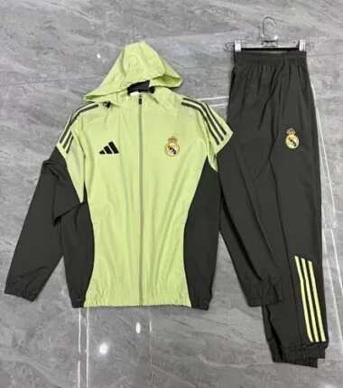 25-26 Real Madrid Windbreaker Jacket Kit Cheap Football Jersey Wholesale Yupoo