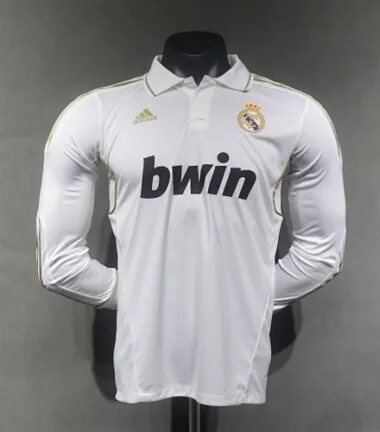 11-12 Retro Player Real Madrid Home Kit Long Sleeve Cheap Football Jersey Wholesale Yupoo