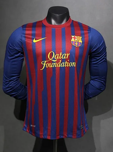 11-12 Retro Player Barcelona Home Kit Long Sleeve Cheap Football Jersey Wholesale Yupoo