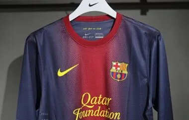 12-13 Retro Player Barcelona Home Kit Long Sleeve Cheap Football Jersey Wholesale Yupoo