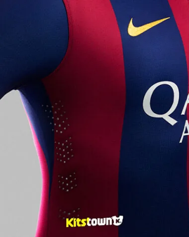 14-15 Retro Player Barcelona Home Kit Long Sleeve Cheap Football Jersey Wholesale Yupoo